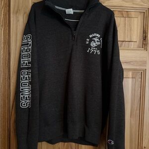 Champion Black US Marine Corps Sweatshirt